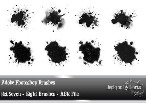 8 Abstract Adobe Photoshop Brushes Set 7