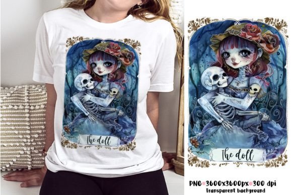 Evaluating The Долл Tarot Card T-shirt PNG for Digital and Physical Projects