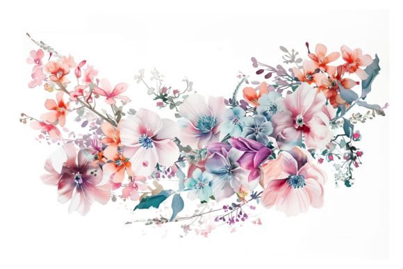 Floral Element: Elevating Digital Design with Watercolor Aesthetics