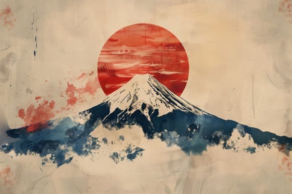 Japan Mountain Fuji Watercolor Poster: Aesthetic and Practical Value