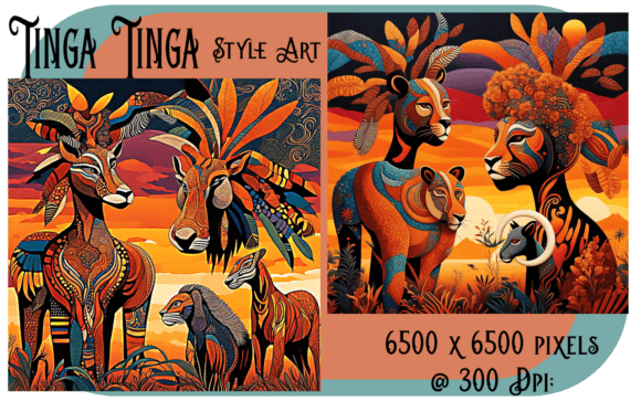 Majestic Beasts of the Savannah: A Deep Dive into the Vibrant World of Tinga Tinga Art