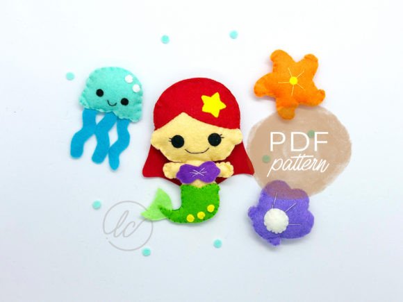 Mermaid Sea World Bundle Sewing Pattern