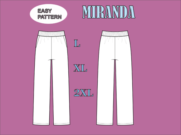 Palazzo Pants DIY L XL 2XL Pattern