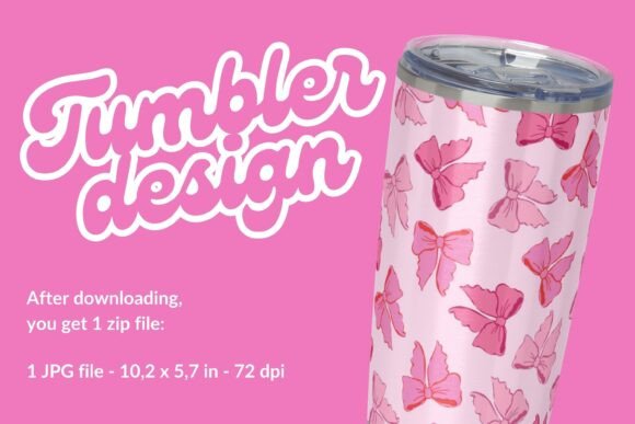 The Art of Personalization: Embracing the Cute Pink Bows Tumbler Wrap Design